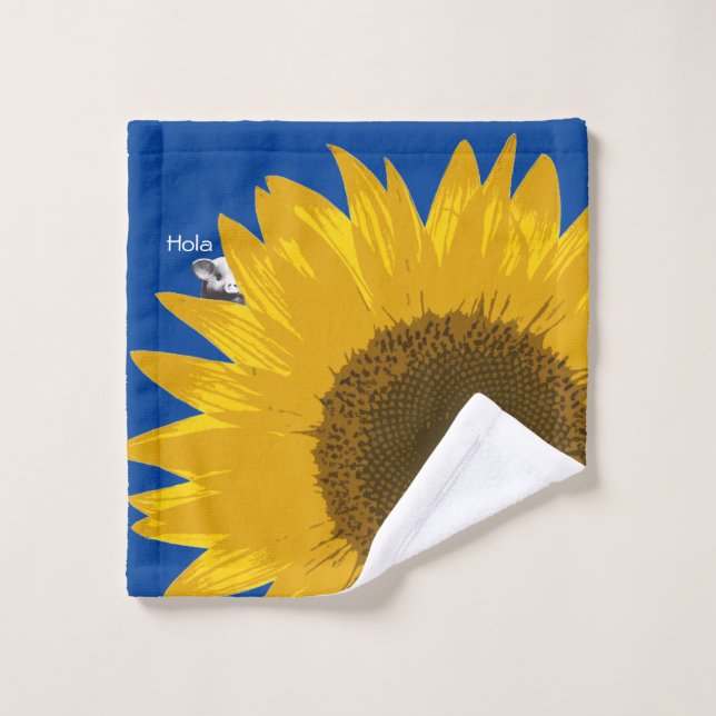Piggy Sunflower  Wash Cloth (Wash Cloth)