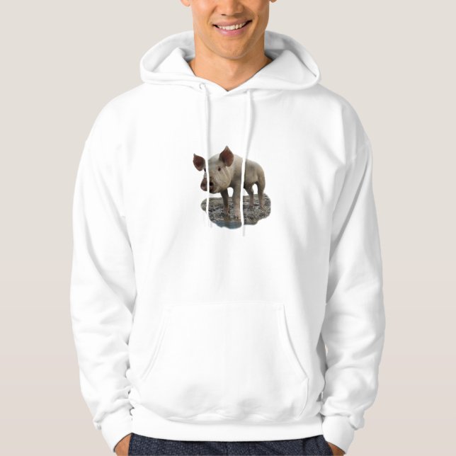 Piggy Takes A Mud Bath, Hoodie (Front)