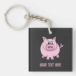 Piggy Throw  Key Ring
