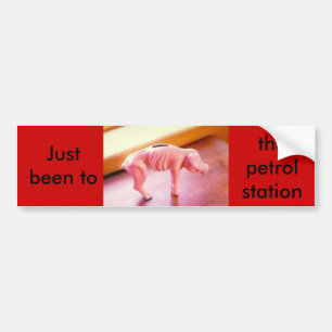 piggybank, Just been to the petrol station. Bumper Sticker