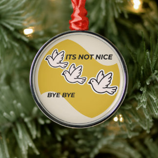 pigien metal tree decoration