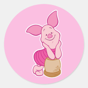Piglet Classic Round Sticker