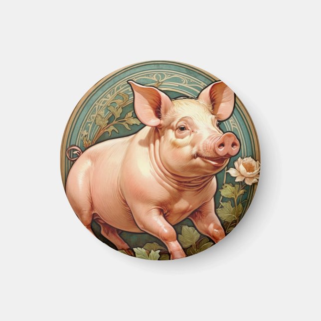 Piglet Coaster Magnet (Front)