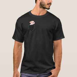 Piglet In The Bag Motif Cute Baby Pig T-Shirt