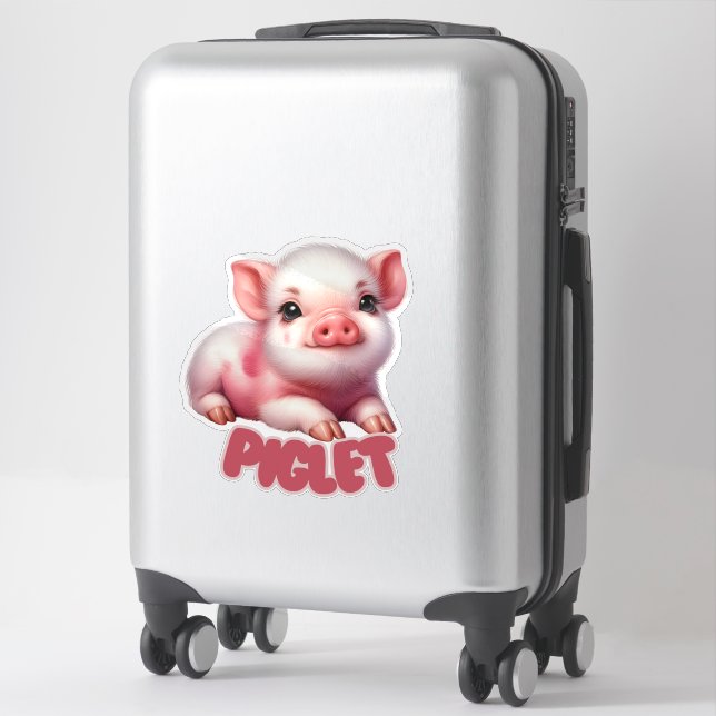 PIGLET - NURSERY STICKER (Suitcase)