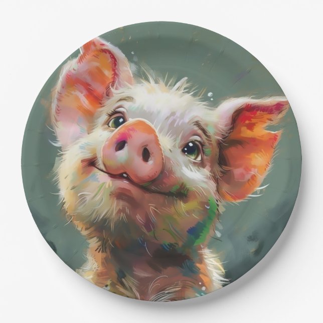 Piglet  paper plate (Front)