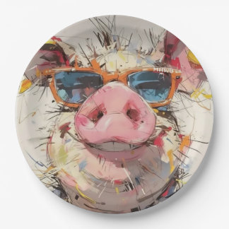 Piglet Throw Pillow Paper Plate