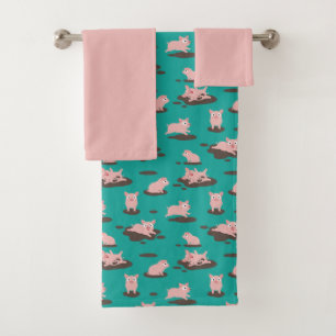 Piglets Bath Towel Set