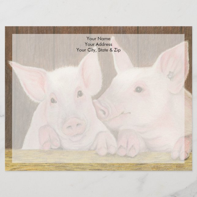 Piglets Custom Letterhead (Front)