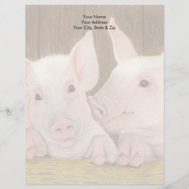 Piglets Custom Letterhead (Front)