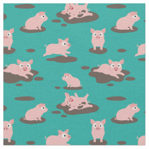 Piglets Fabric