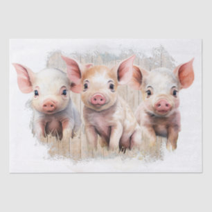 Piglets Farm Pigs Tissue Paper