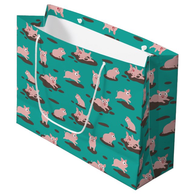 Piglets Large Gift Bag (Front Angled)