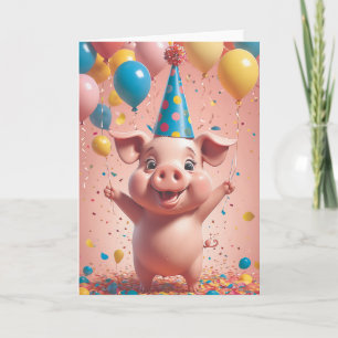 Piglet's Sunny Day Out Card