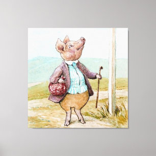 Pigling Bland Going to Market by Beatrix Potter Canvas Print