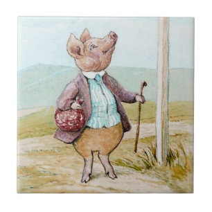 Pigling Bland Going to Market by Beatrix Potter Tile