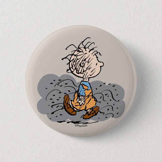 Pigpen Walking Cloud 6 Cm Round Badge (Front)