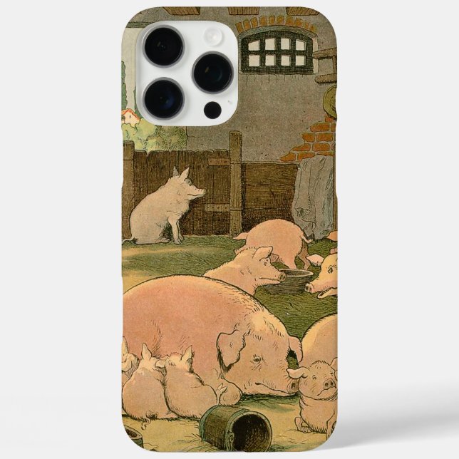 Pigs and Piglets on the Farm Case-Mate iPhone Case (Back)