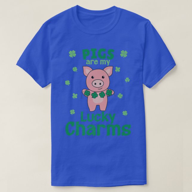 Pigs Are My Lucky Charms St Paddy's Day pig Premiu T-Shirt (Design Front)