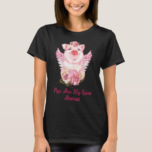 Pigs Are My Spirit Animal Pig And Farmer T-Shirt