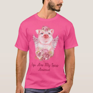Pigs Are My Spirit Animal  Pig Lovers And Farmer G T-Shirt