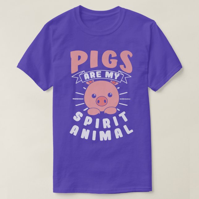 Pigs Are My Spirit Animal Premium  T-Shirt (Design Front)