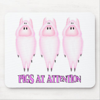 Pigs at Attention Mouse Mat
