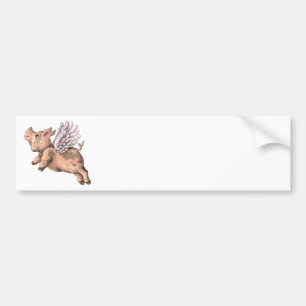 Pigs Fly Bumper Sticker