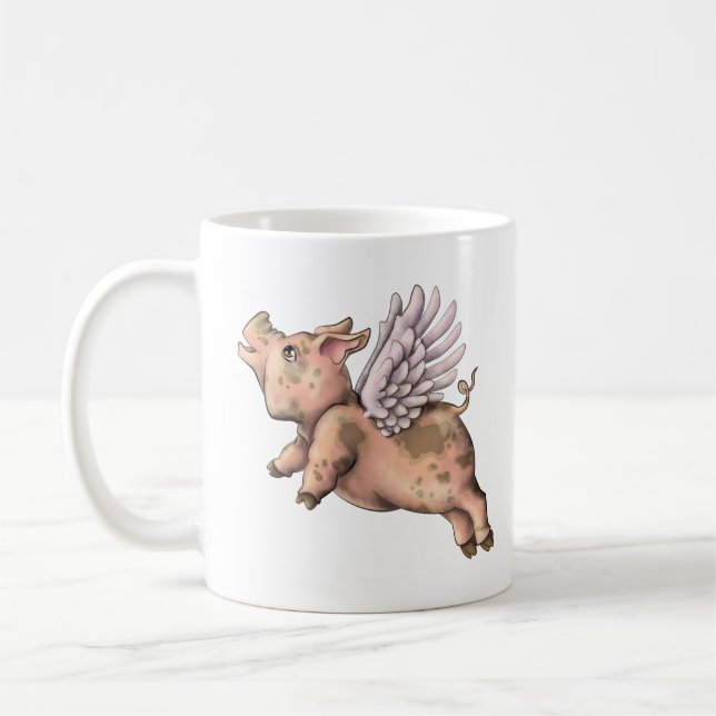 Pigs Fly Coffee Mug (Left)