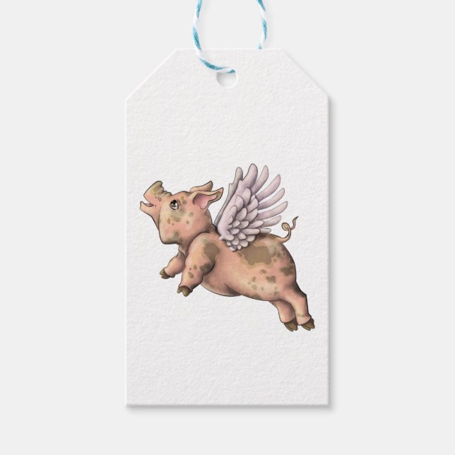 Pigs Fly Gift Tags (Front)
