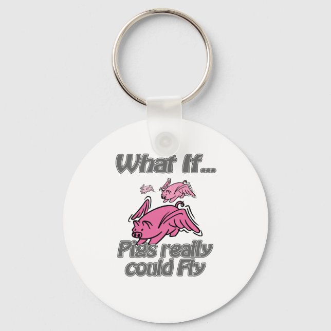 Pigs Fly Key Ring (Front)