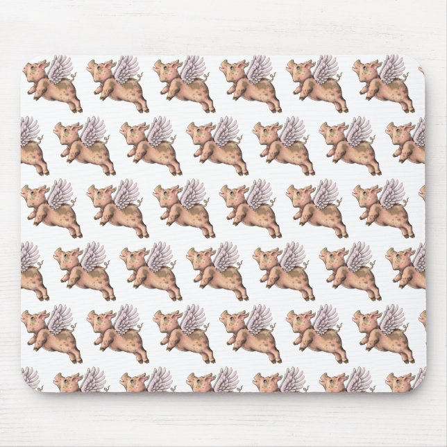 Pigs Fly Mouse Mat (Front)