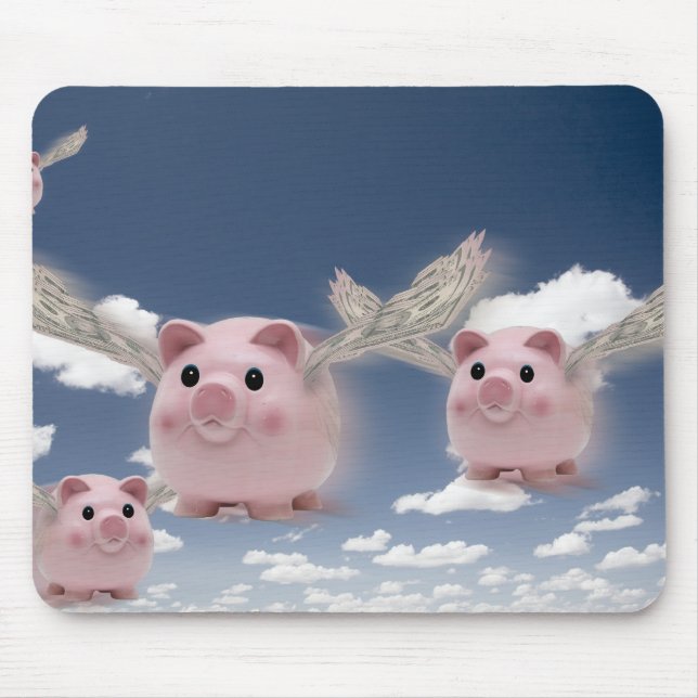 Pigs Fly Mouse Mat (Front)