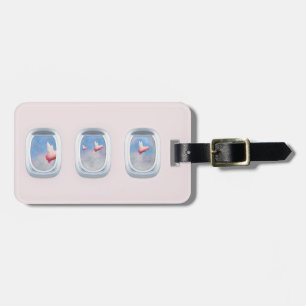 Pigs Fly Past Aeroplane Window Luggage Tag