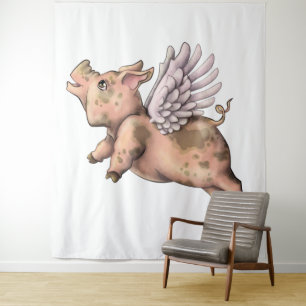 Pigs Fly Tapestry