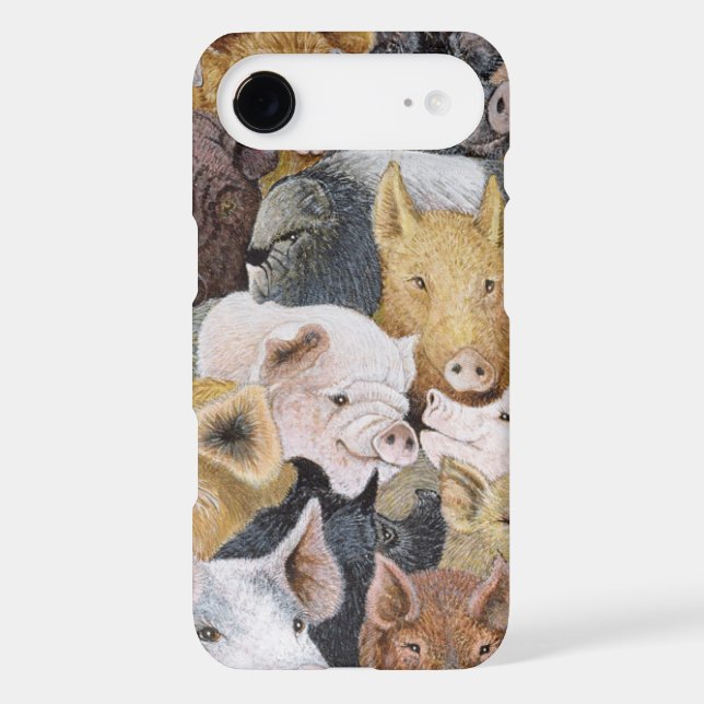 Pigs Galore Case-Mate iPhone Case (Back)