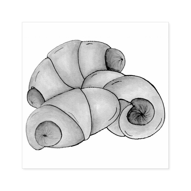 Pigs in a Blanket Crescent Roll Hot Dog Junk Food Rubber Stamp (Imprint)