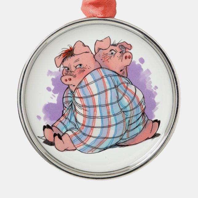 Pigs in a Blanket Ornament (Front)