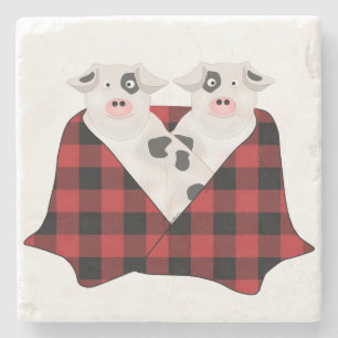 Pigs in a Blanket Stone Coaster