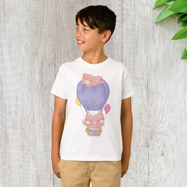Pigs In A Hot Air Balloon T-Shirt (Creator Uploaded)