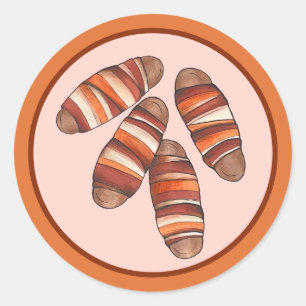 Pigs in Blankets Bacon Sausage UK British Food Classic Round Sticker