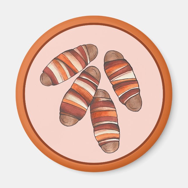 Pigs in Blankets Bacon Sausage UK British Food Magnet (Front)