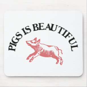 Pigs is Beautiful Mouse Mat