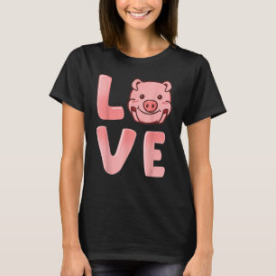 Pigs Love Farmer Farming Valentines T-Shirt