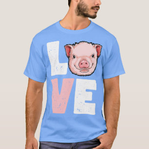 Pigs Make Me Happy Funny Pig Farm Farmer Gifts (2) T-Shirt