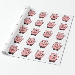 Pigs Make Me Happy Wrapping Paper