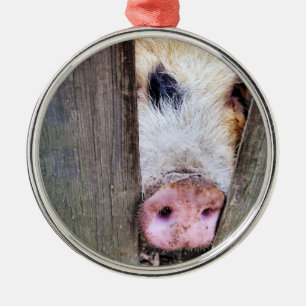 PIGS METAL TREE DECORATION
