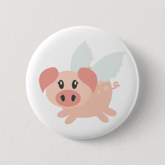 Pigs Might Fly 6 Cm Round Badge