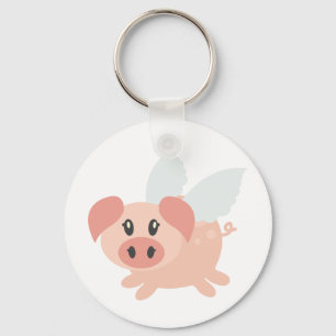Pigs Might Fly Key Ring