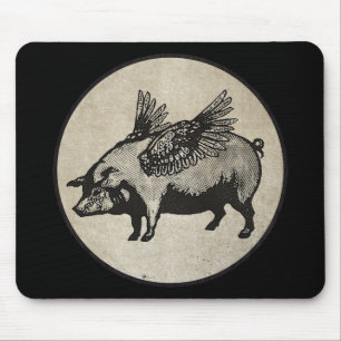 Pigs Might Fly Mouse Mat